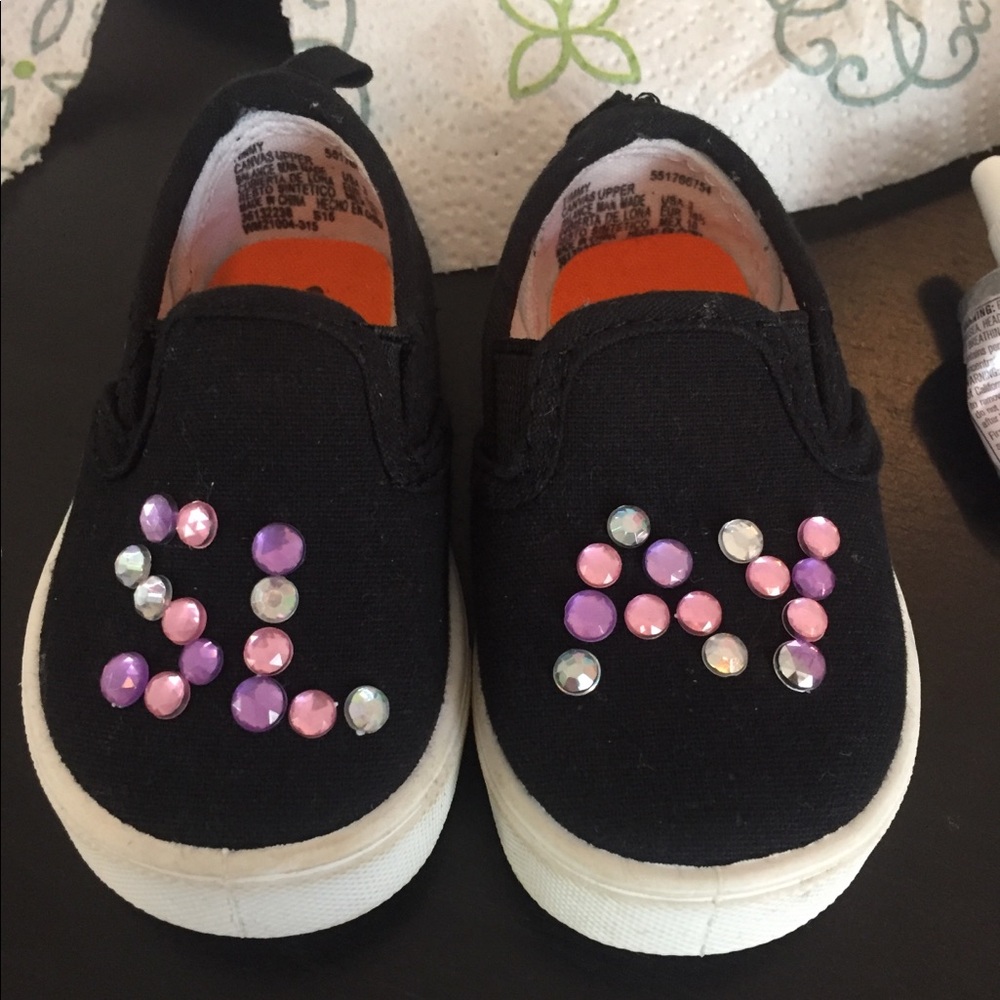 Bedazzled Shoes-3 toddlers